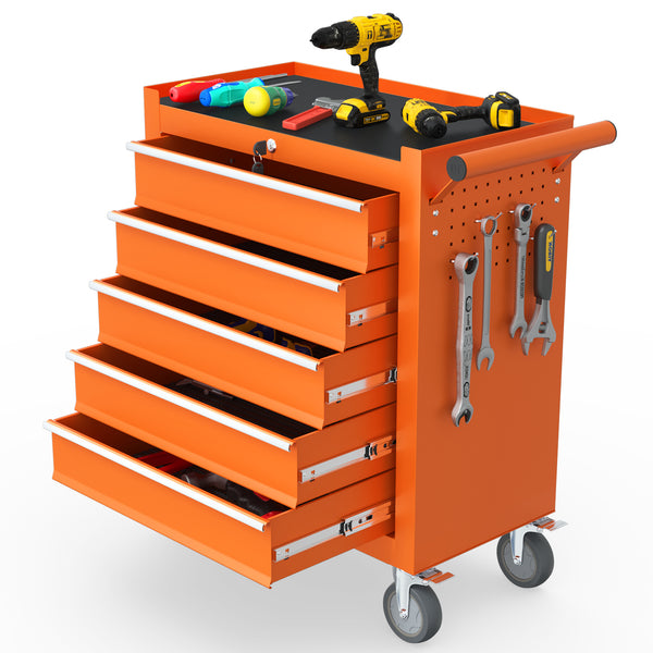 Odaof 5 Drawer Tool Cabinet on Wheels