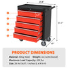 Odaof 5 Drawer Tool Cabinet on Wheels