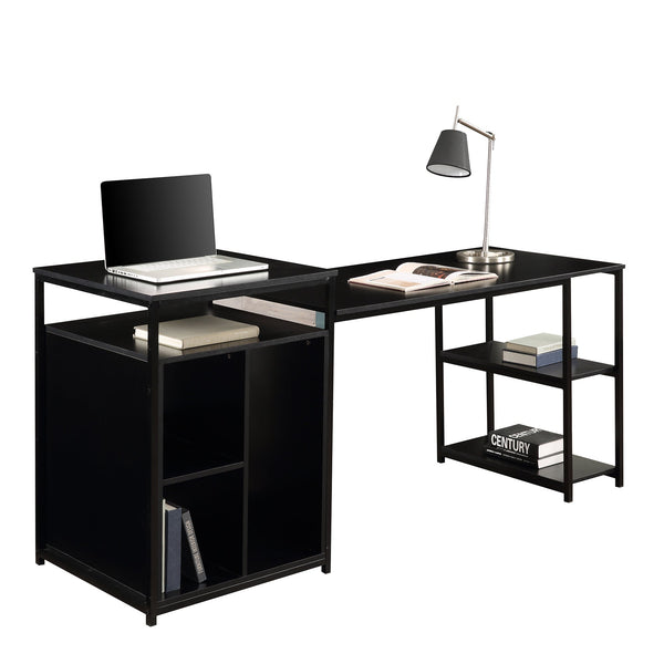 MAEMTTES Home Office Computer Desk with Storage Shelf