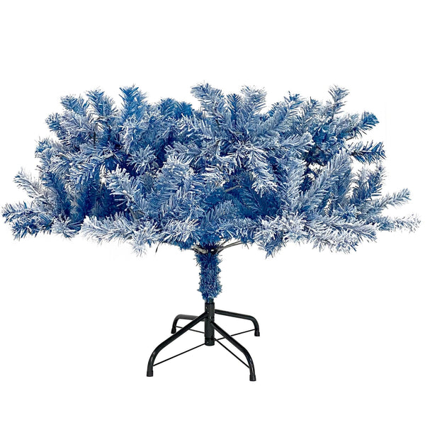 Pre-Lit Xmas Tree Snow Flocked Artificial Holiday Christmas Tree w/750 Branch - RaDEWAY