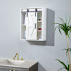 5-layer toilet wooden wall-mounted storage cabinet with adjustable door - RaDEWAY