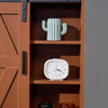 5-layer toilet wooden wall-mounted storage cabinet with adjustable door - RaDEWAY