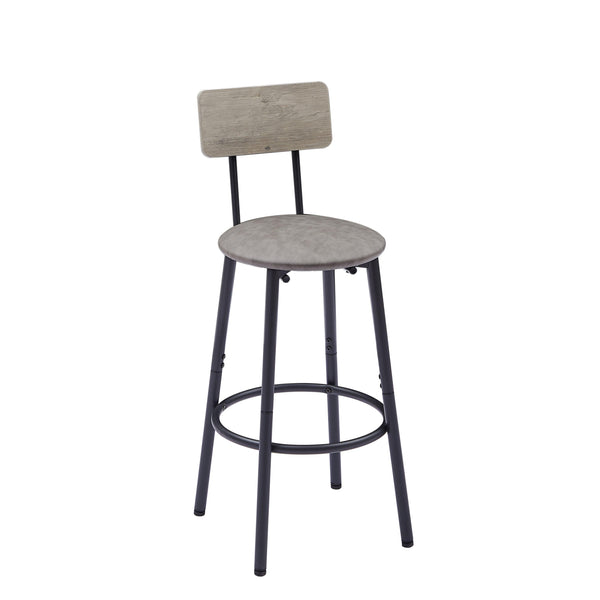 Leather Bar Chair with High-Density Sponge PU Chair Counter Height Pub Kitchen Stools - RaDEWAY