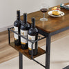 HAVCAASH Bar Table Set with wine bottle storage rack
