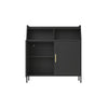 Metal Buffet Sideboard Cabinet with Storage,Storage Cabinet Modern Sideboard Buffet Table with Doors - RaDEWAY