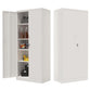 Odaof Large Metal Storage Cabinet with Locking Doors and Adjustable Shelf